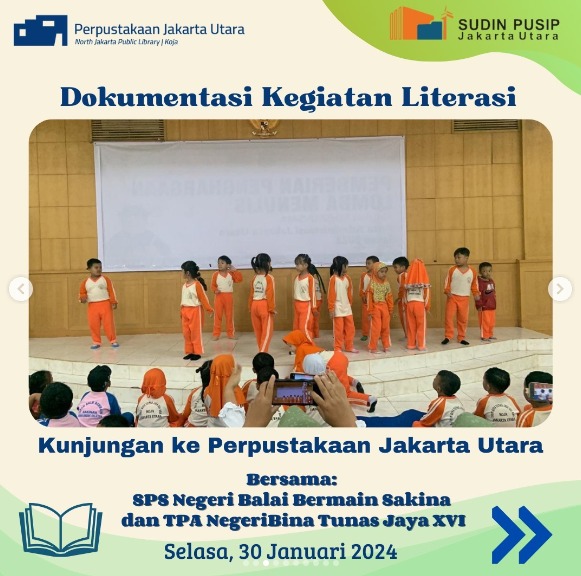 Wisata Literasi : Kunjungan SPS Negeri Balai Bermain Sakina Dan TPA NegeriBina Tunas Jaya XVI